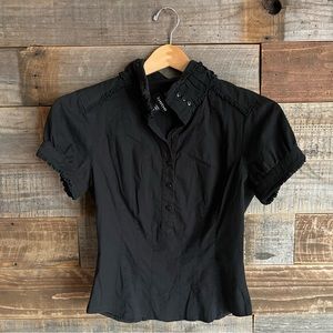 Bebe gorgeous black gothic blouse